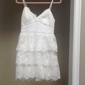 Beautiful tiered white dress